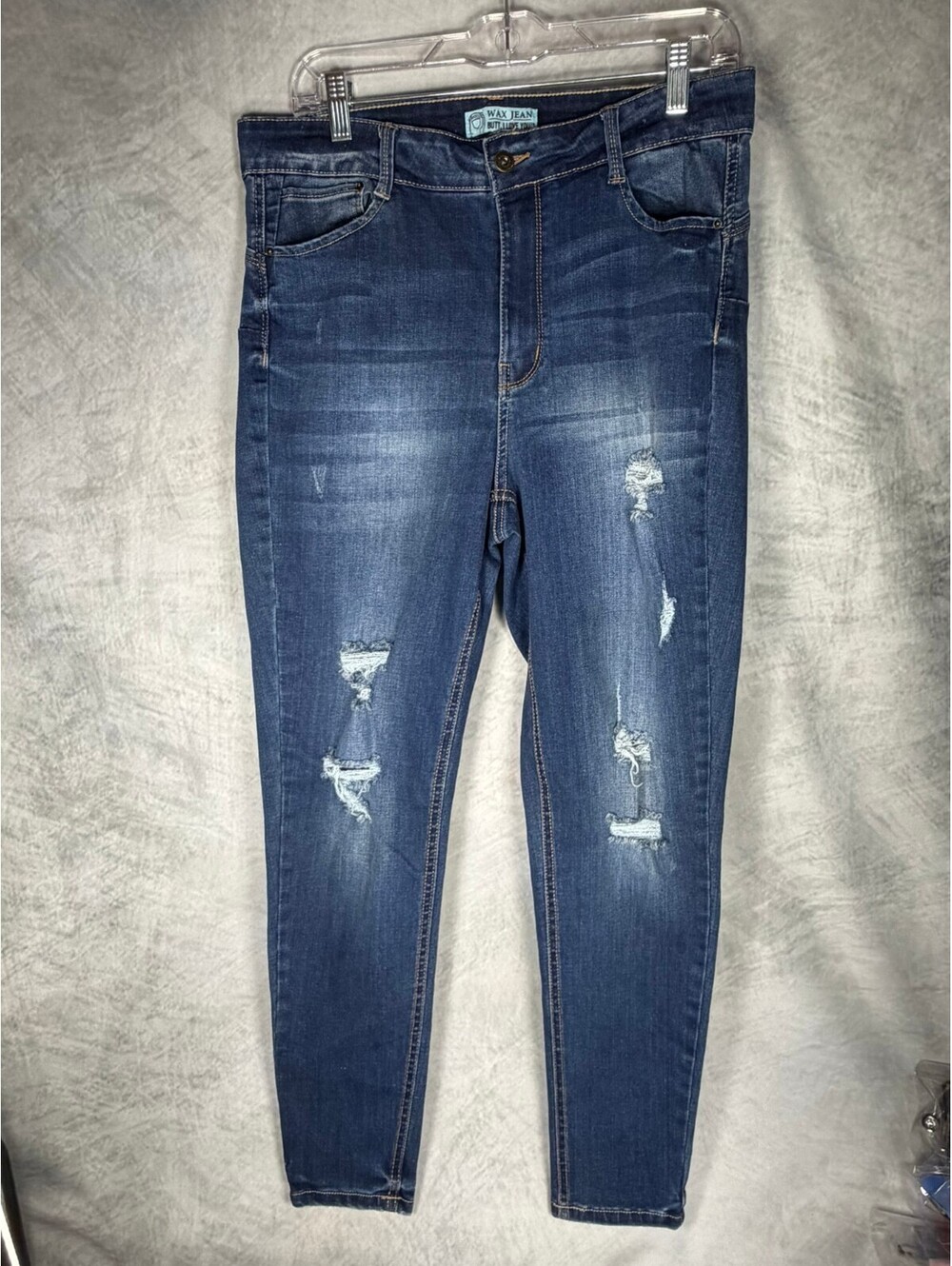 Wax Jean Women's Distressed Skinny Jeans Size 14